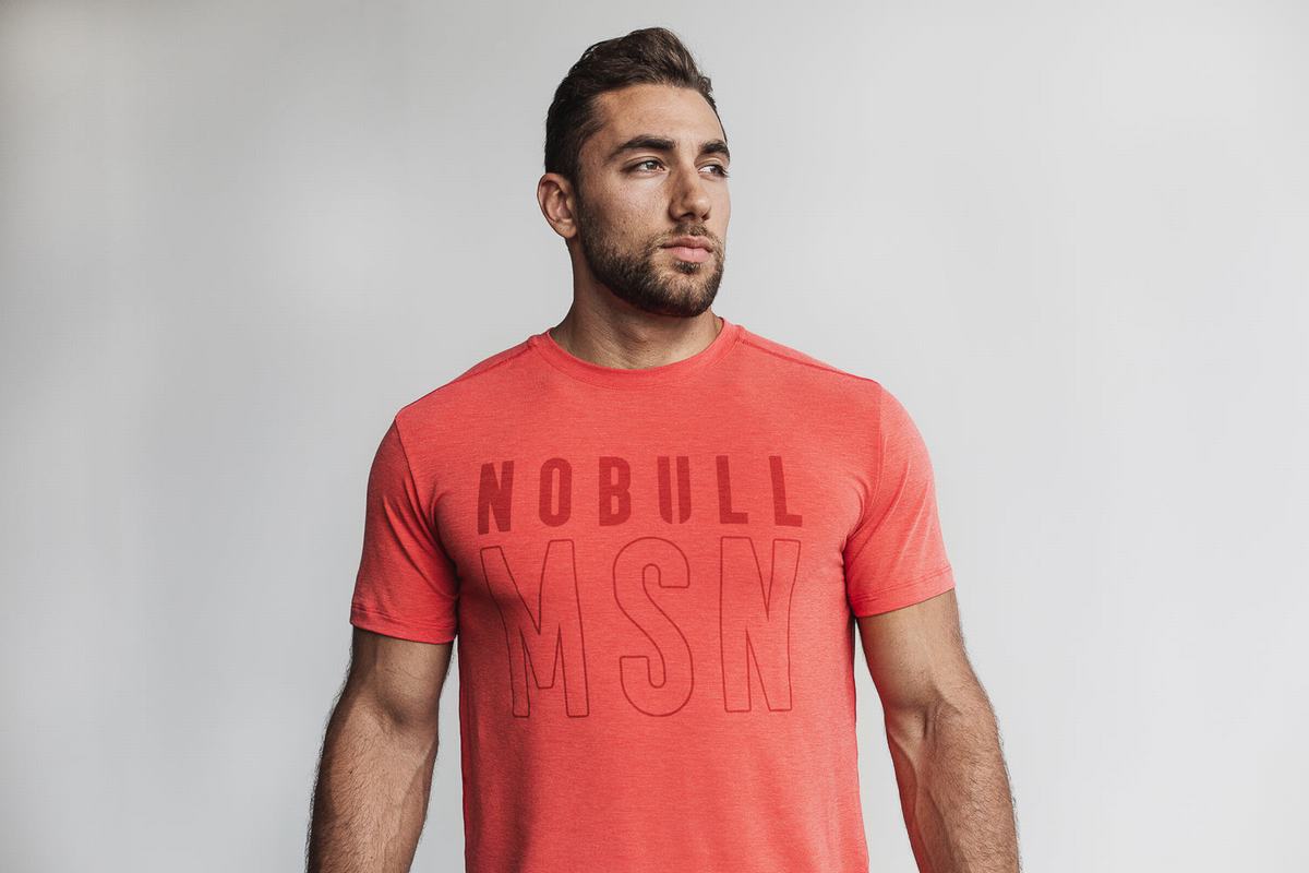 Nobull (Madison) T-Shirt Herr Röda | OY8193042