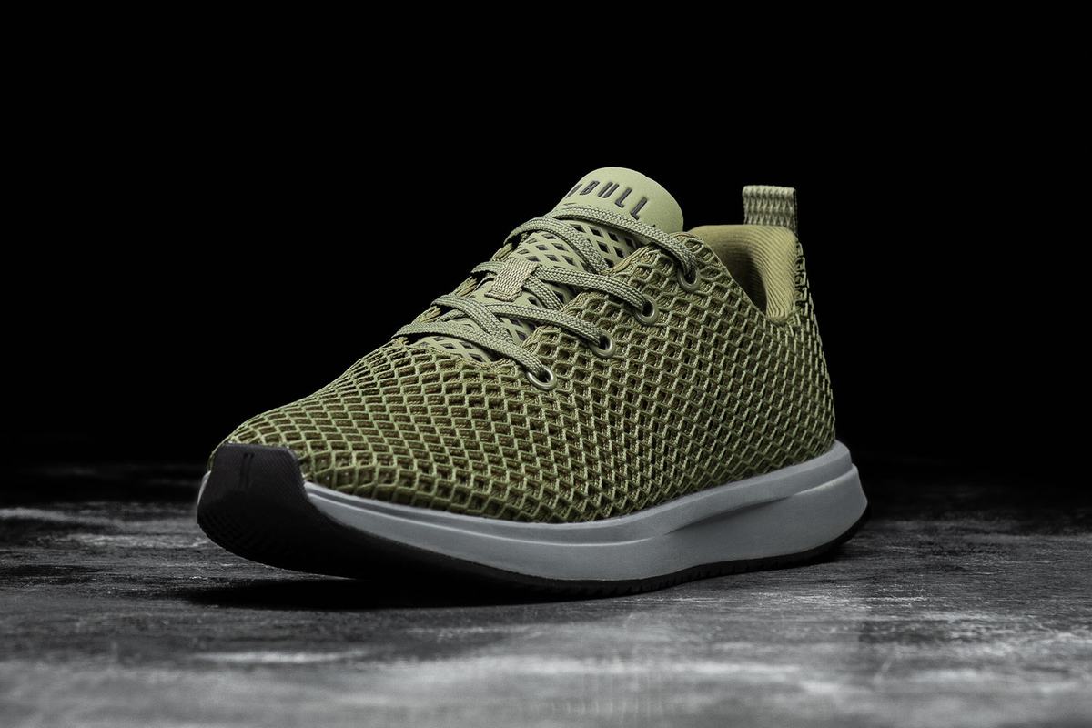 Nobull Mesh Runner Löparskor Dam Olivgröna | NZ0328761