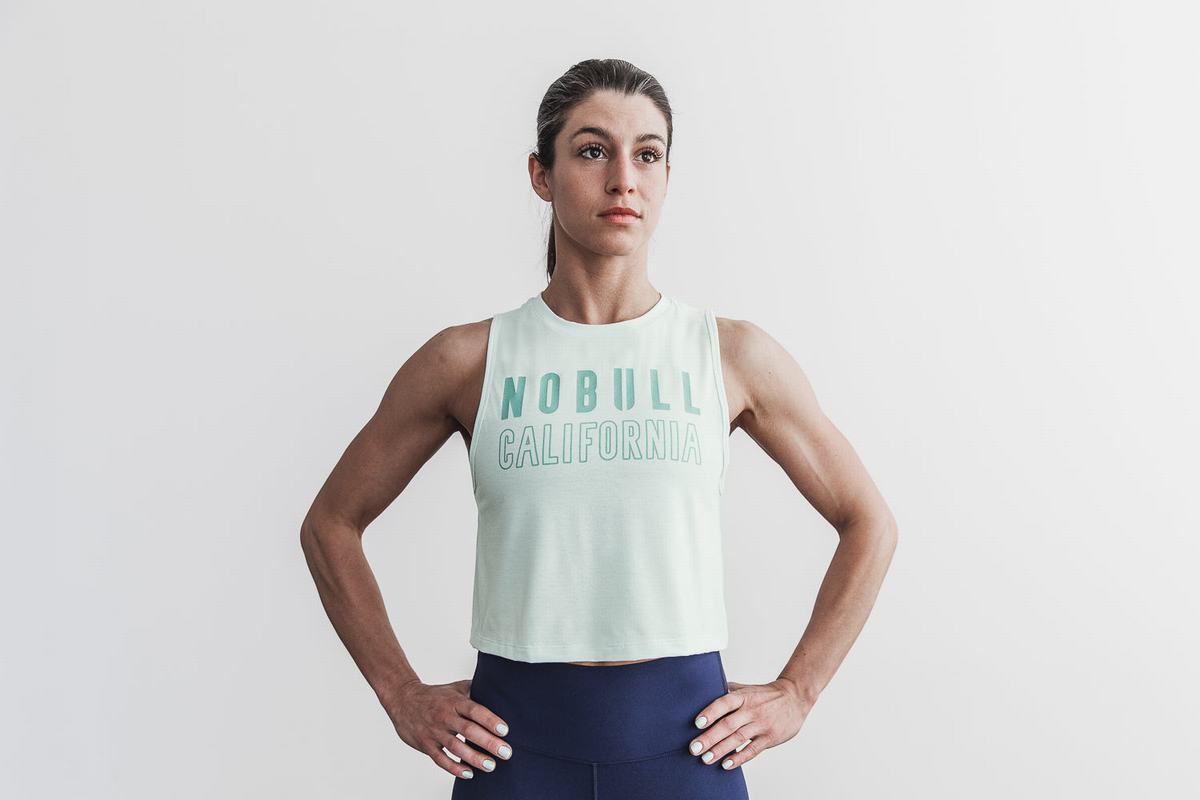 Nobull Muscle California Tank Linne Dam Gröna | YQ8106432