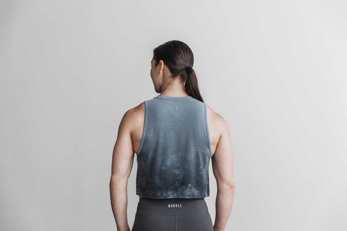 Nobull Muscle Dip-Dye Tank Linne Dam Blå | XI7830542