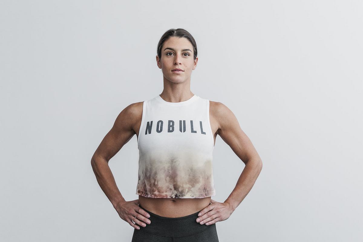 Nobull Muscle Dip-Dye Tank Linne Dam Vita | RW1348279