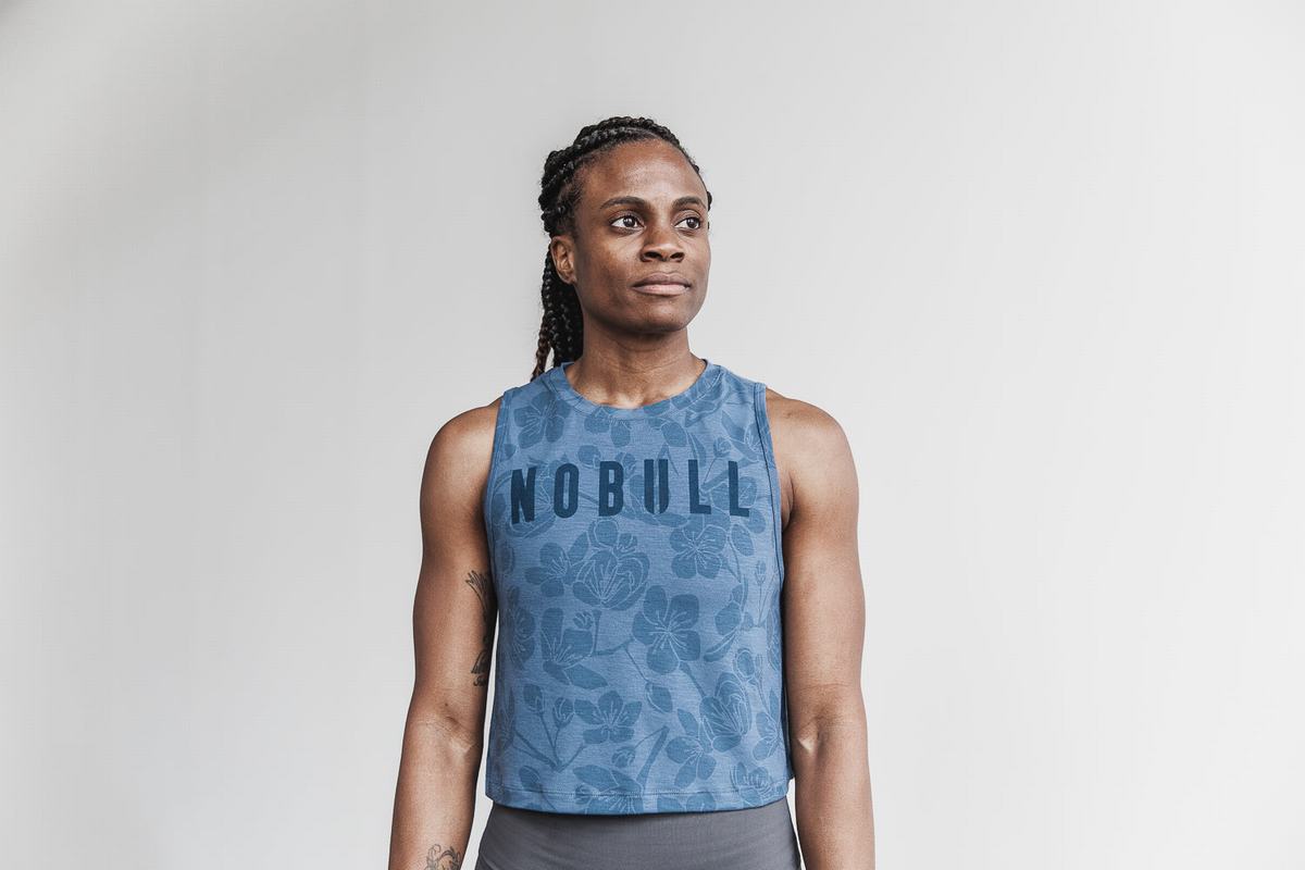 Nobull Muscle Tank Linne Dam Blå Rosa | VZ1276405