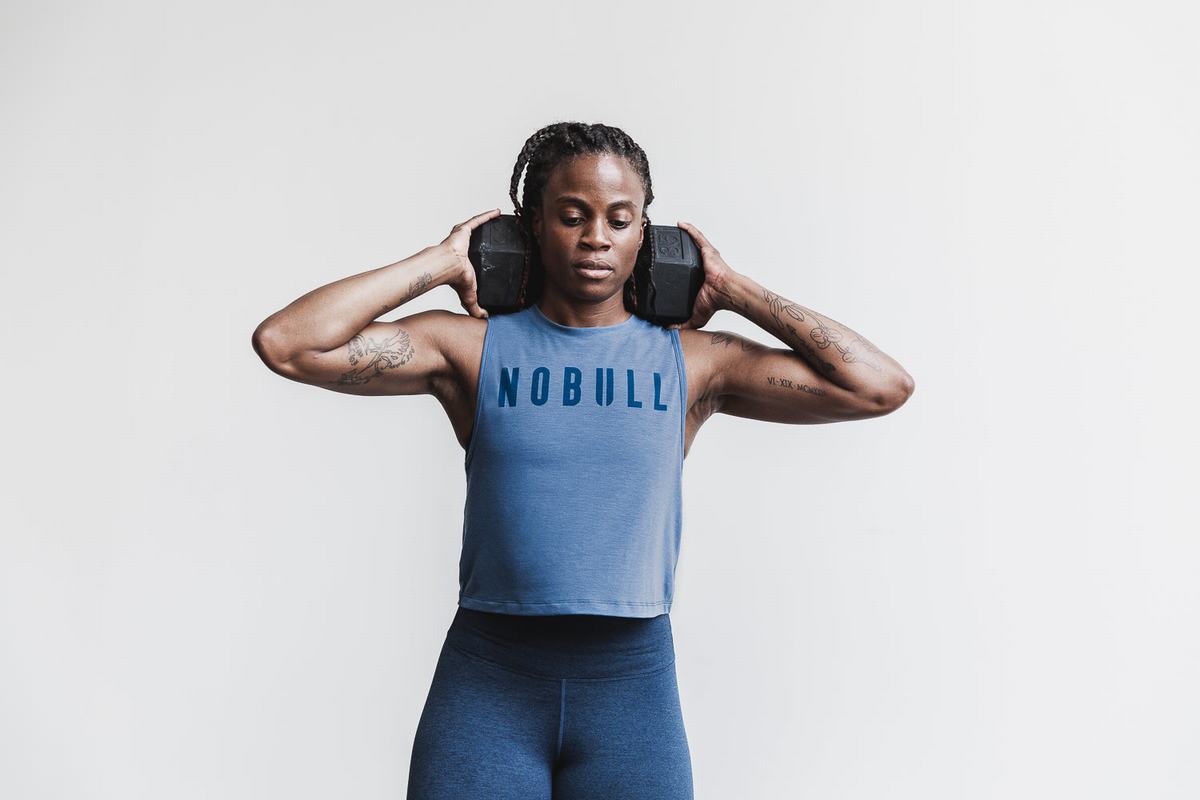 Nobull Muscle Tank Linne Dam Blå | TD5871402