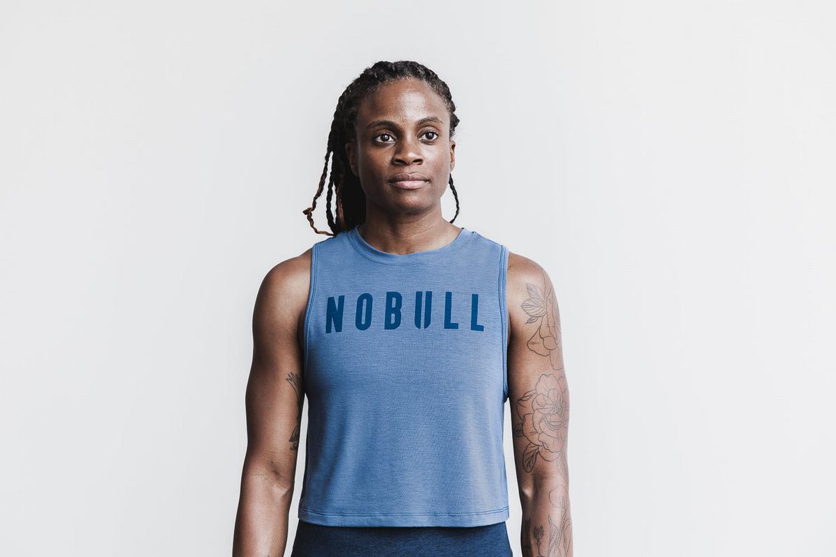 Nobull Muscle Tank Linne Dam Blå | TD5871402