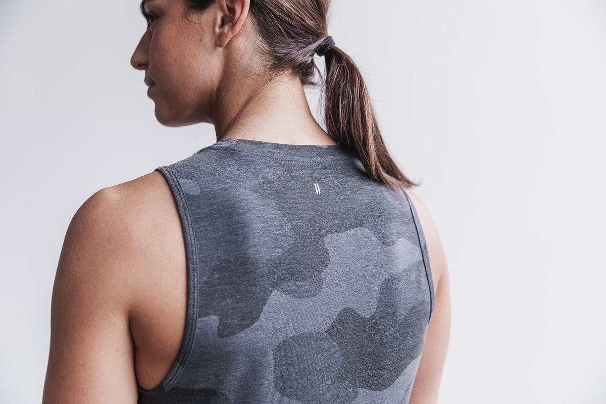 Nobull Muscle Tank Linne Dam Grå Camo | GC5819320