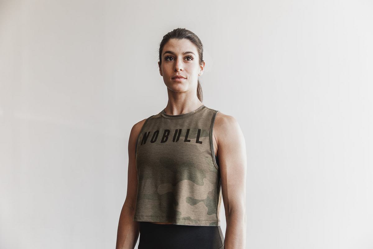 Nobull Muscle Tank Linne Dam Gröna Camo | LO7093146