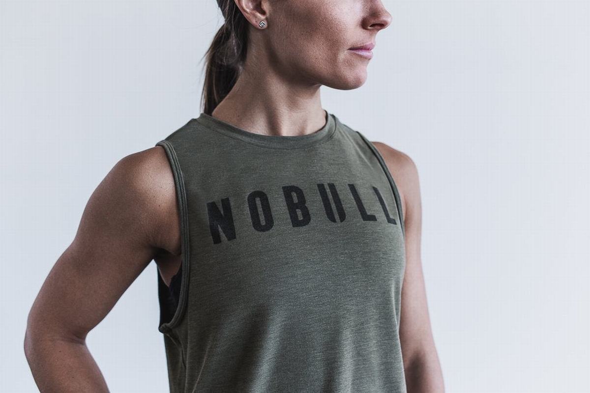 Nobull Muscle Tank Linne Dam Gröna | OR3246871