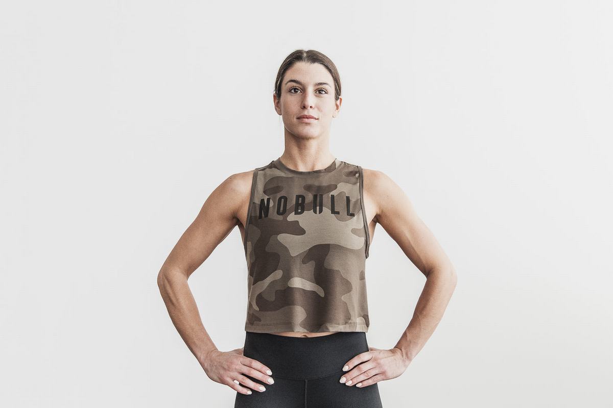 Nobull Muscle Tank Linne Dam Mörkcamo | LU2450796