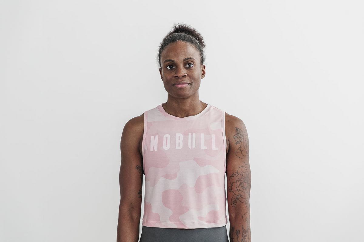 Nobull Muscle Tank Linne Dam Rosa Camo | NC0357281