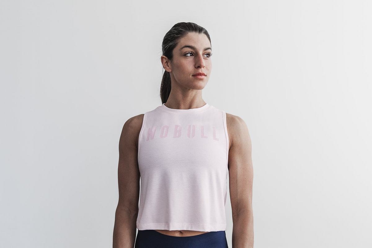 Nobull Muscle Tank Linne Dam Rosa | UY1259367