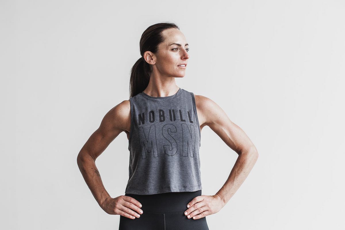 Nobull Muscle Tank (Madison) Linne Dam Mörkgrå | PN0184795