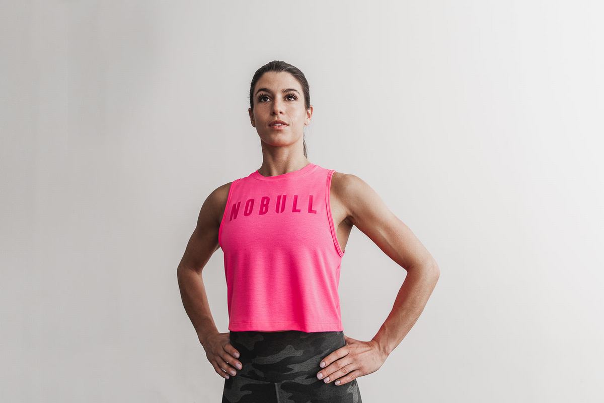 Nobull Muscle Tank Neon Linne Dam Rosa | RQ6128749