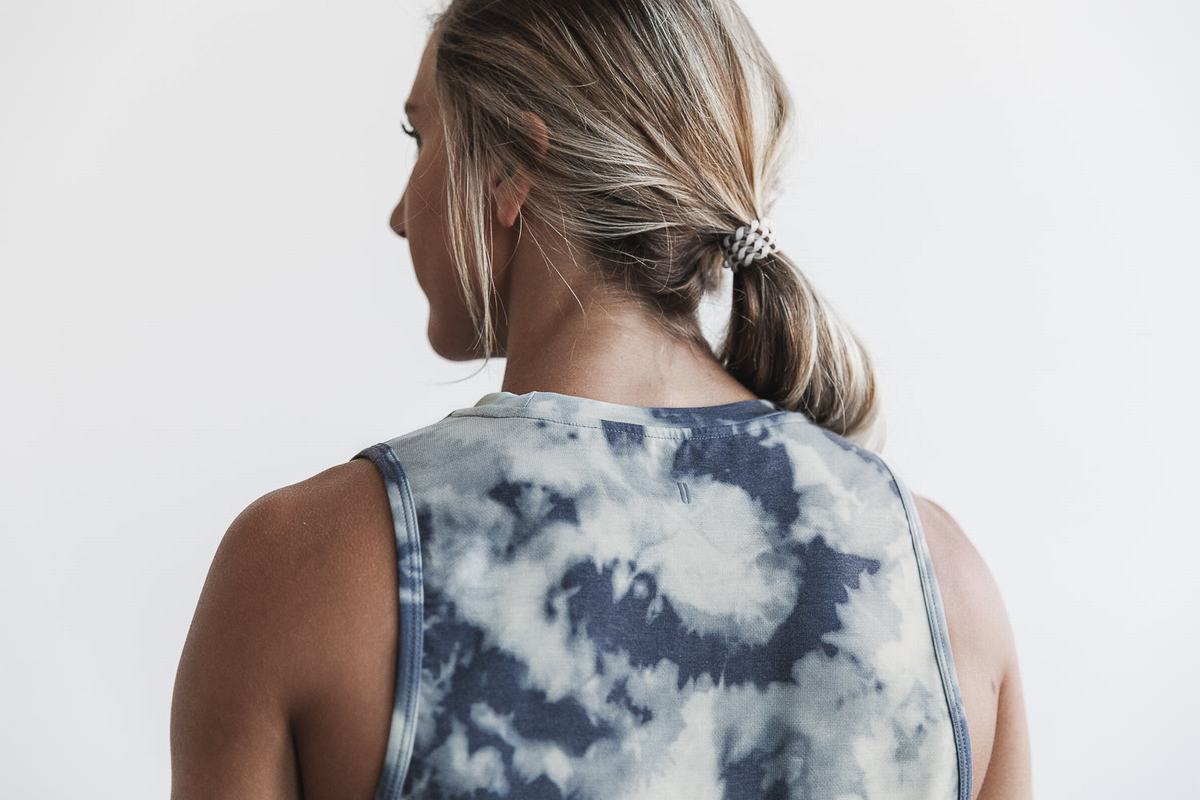 Nobull Muscle Tank Tie-Dye Linne Dam Blå Blå | HA1472396