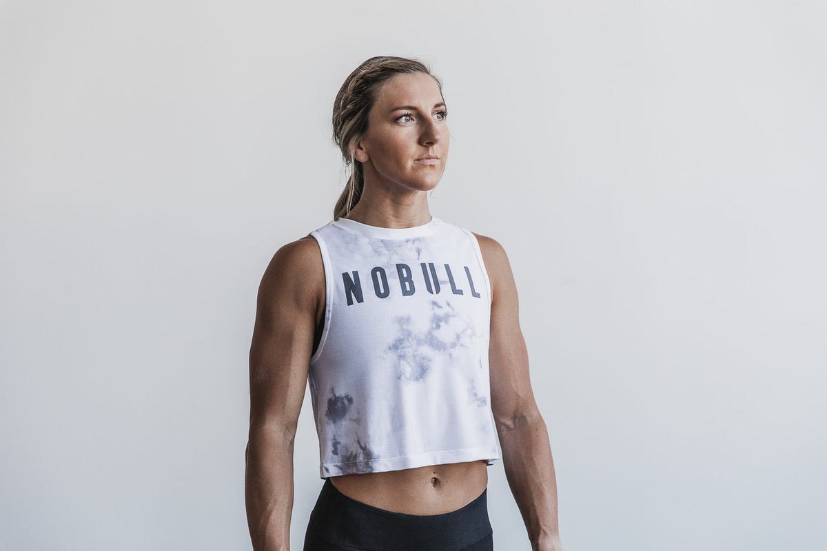 Nobull Muscle Tank Tie-Dye Linne Dam Vita | QL2981765