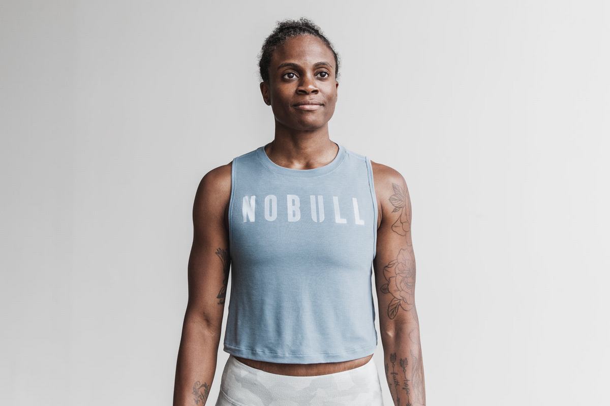 Nobull Muscle Tank Träningslinne Dam Blå | LN3074652