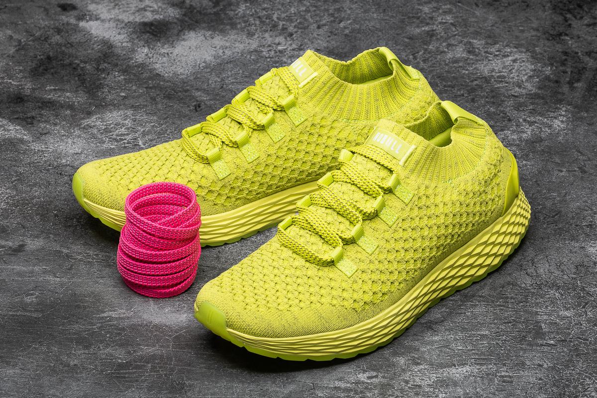 Nobull Neon Knit Runner Löparskor Dam Ljusgröna | BS0731824