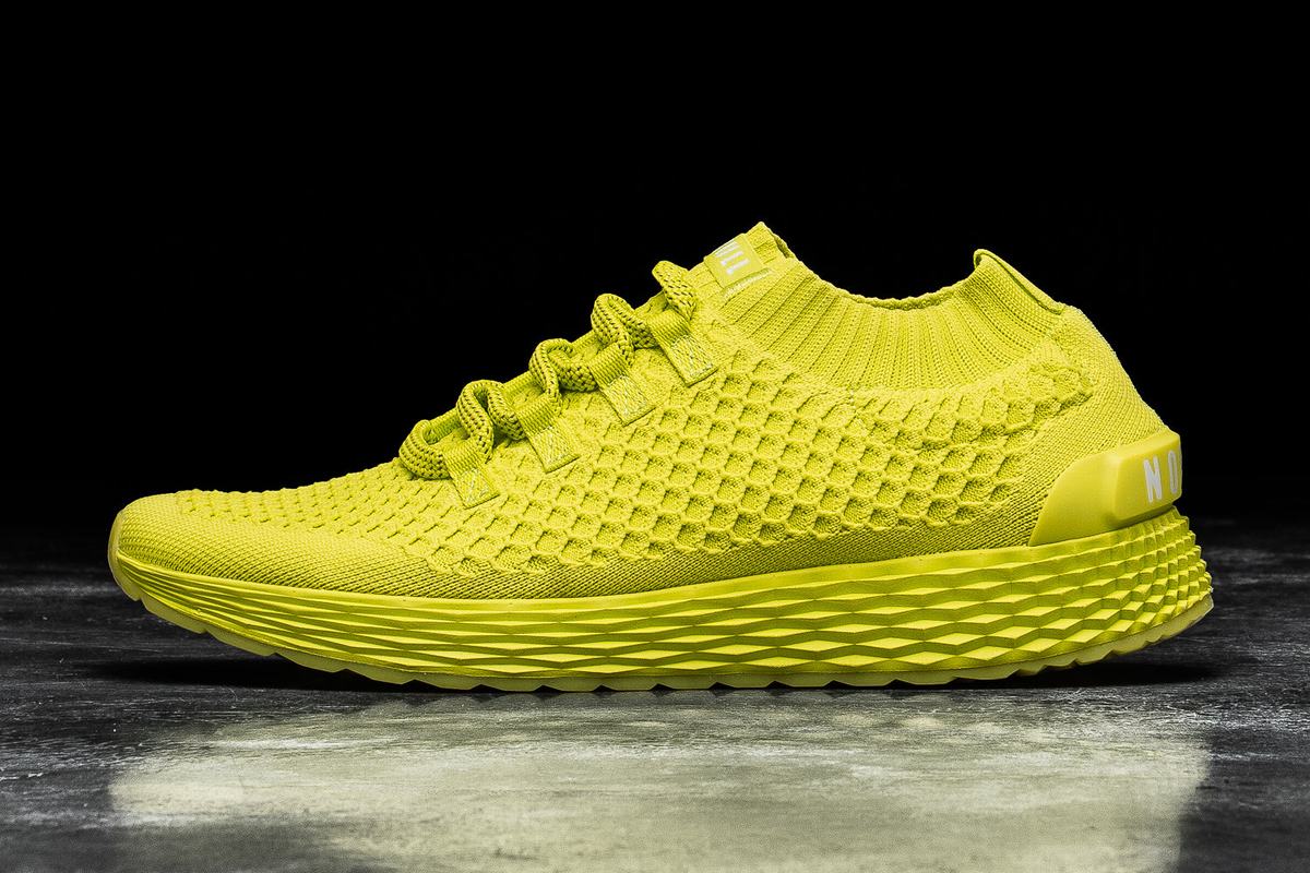 Nobull Neon Knit Runner Löparskor Dam Ljusgröna | TS8321504