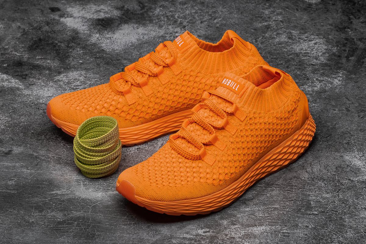 Nobull Neon Knit Runner Löparskor Dam Orange | VR4870361