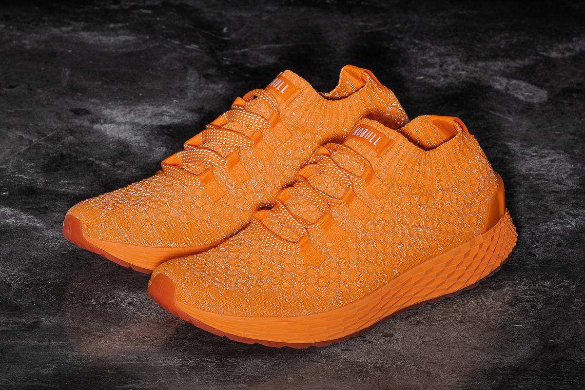 Nobull Neon Knit Runner Löparskor Dam Orange | VR4870361