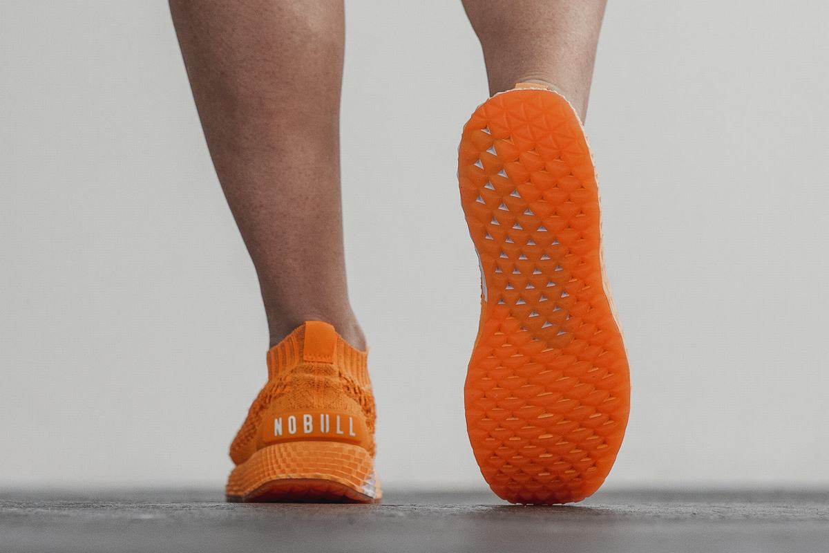 Nobull Neon Knit Runner Löparskor Dam Orange | VR4870361