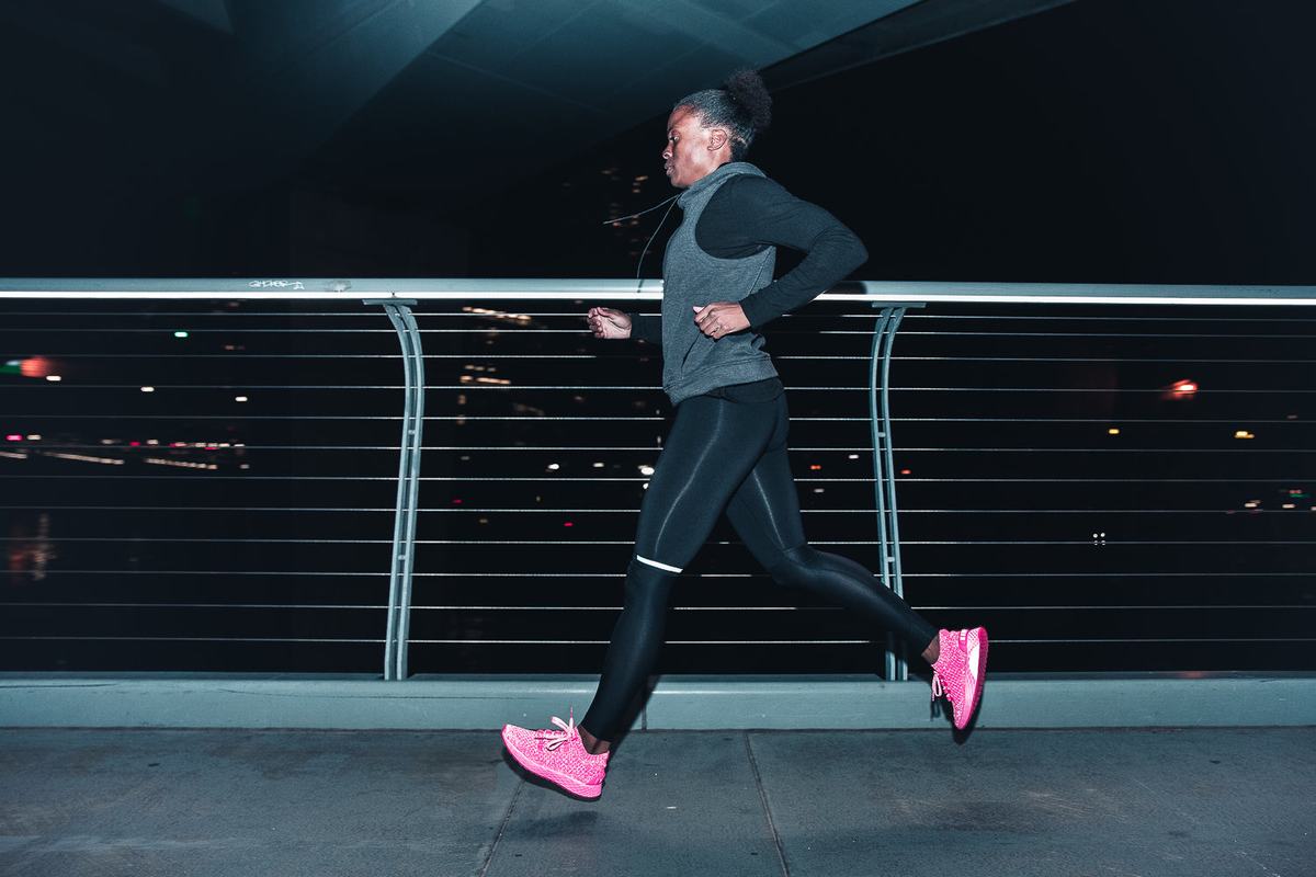 Nobull Neon Knit Runner Löparskor Dam Rosa | OQ1579648