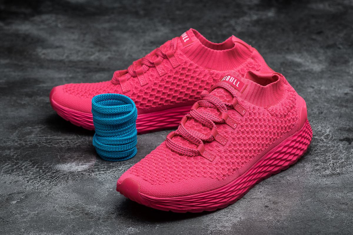 Nobull Neon Knit Runner Löparskor Dam Rosa | RD8497361