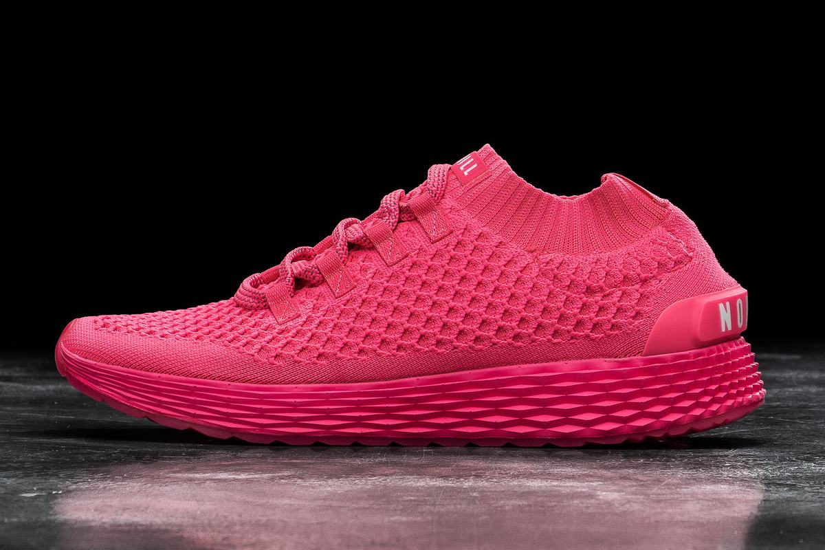 Nobull Neon Knit Runner Löparskor Dam Rosa | RD8497361