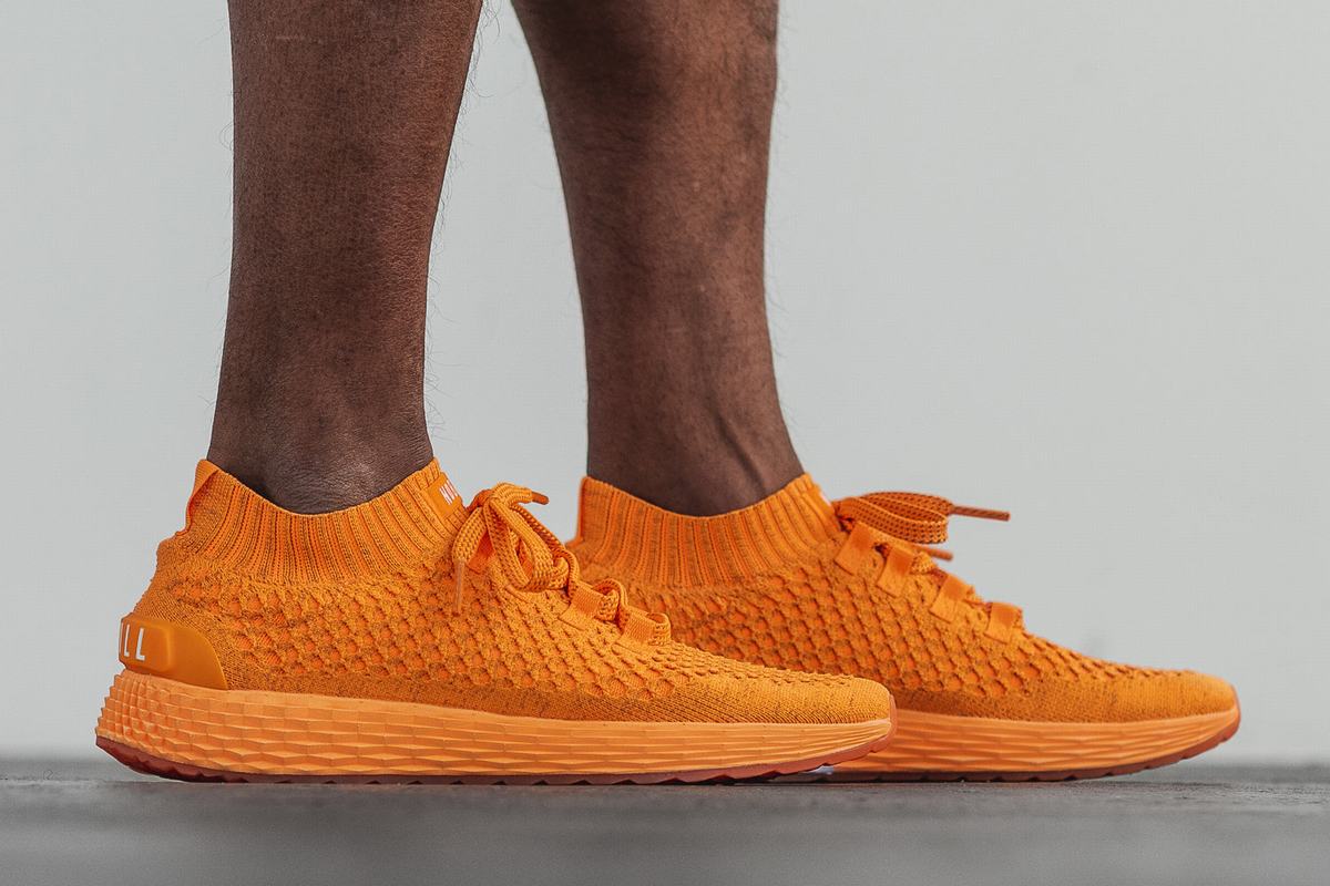 Nobull Neon Knit Runner Löparskor Herr Orange | DB5829463