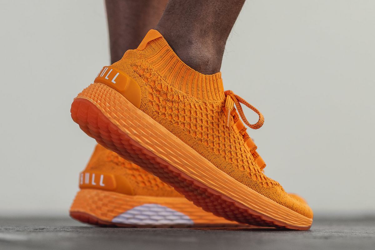 Nobull Neon Knit Runner Löparskor Herr Orange | DB5829463