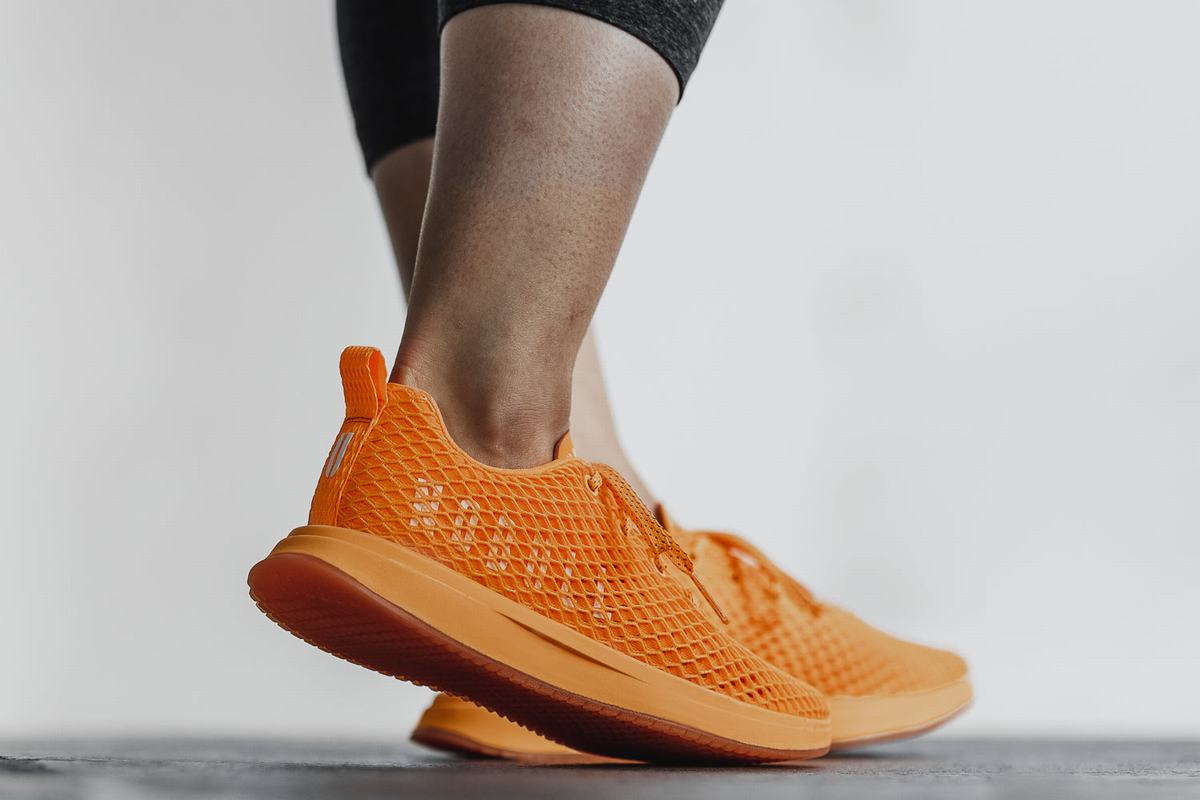 Nobull Neon Mesh Runner Löparskor Dam Orange | QI2378641