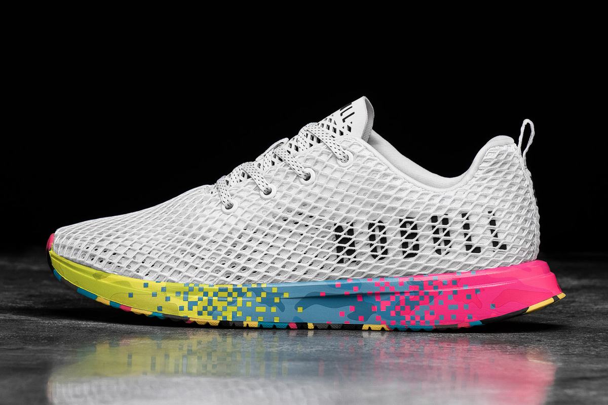 Nobull Neon Mesh Runner Löparskor Dam Vita | JX2460719