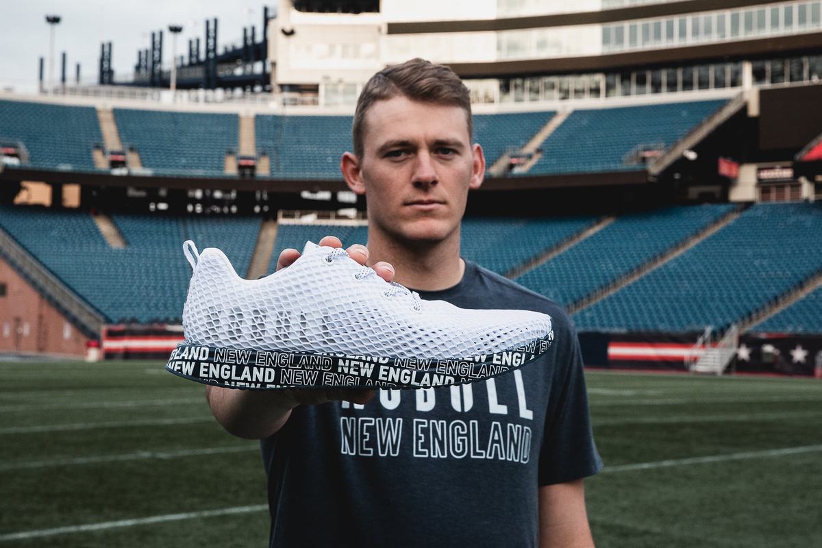 Nobull New England Mesh Runner Löparskor Herr Vita Marinblå | OR0984173