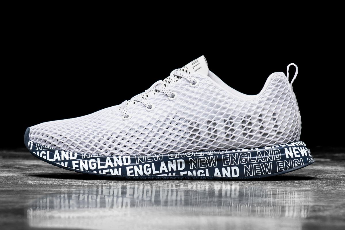 Nobull New England Mesh Runner Löparskor Herr Vita Marinblå | OR0984173