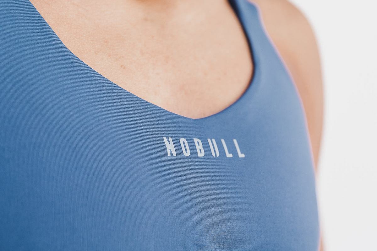 Nobull Pace Sport-BH Dam Blå | ZX2637419