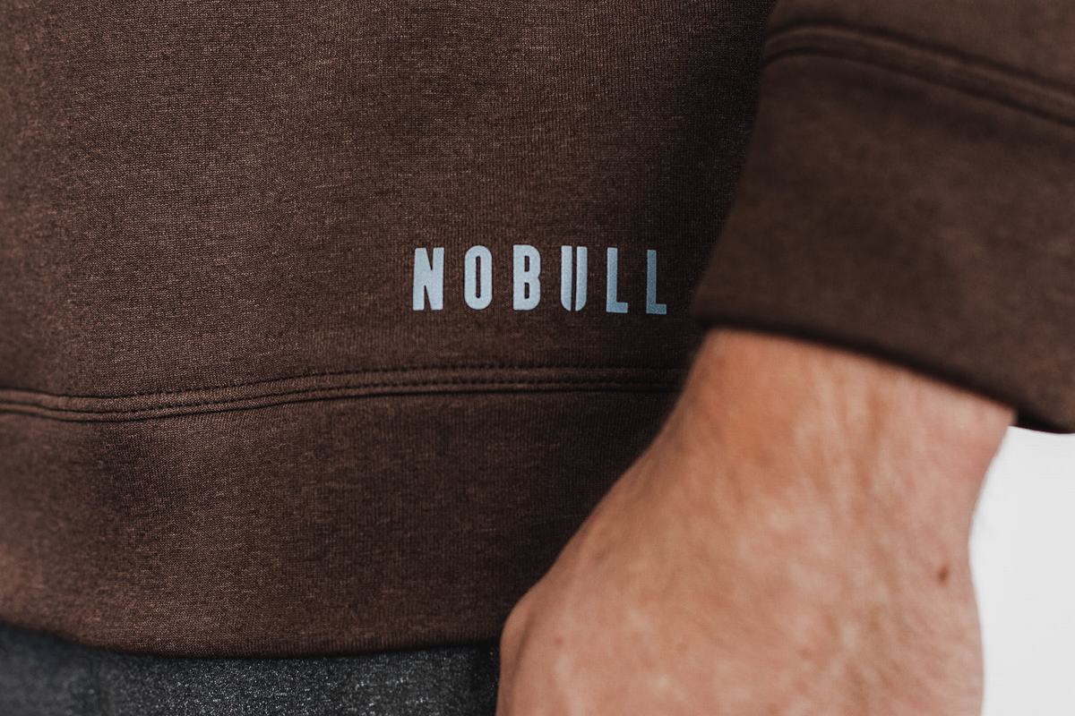 Nobull Performance Crew Tröja Herr Kaffe | AW1683705