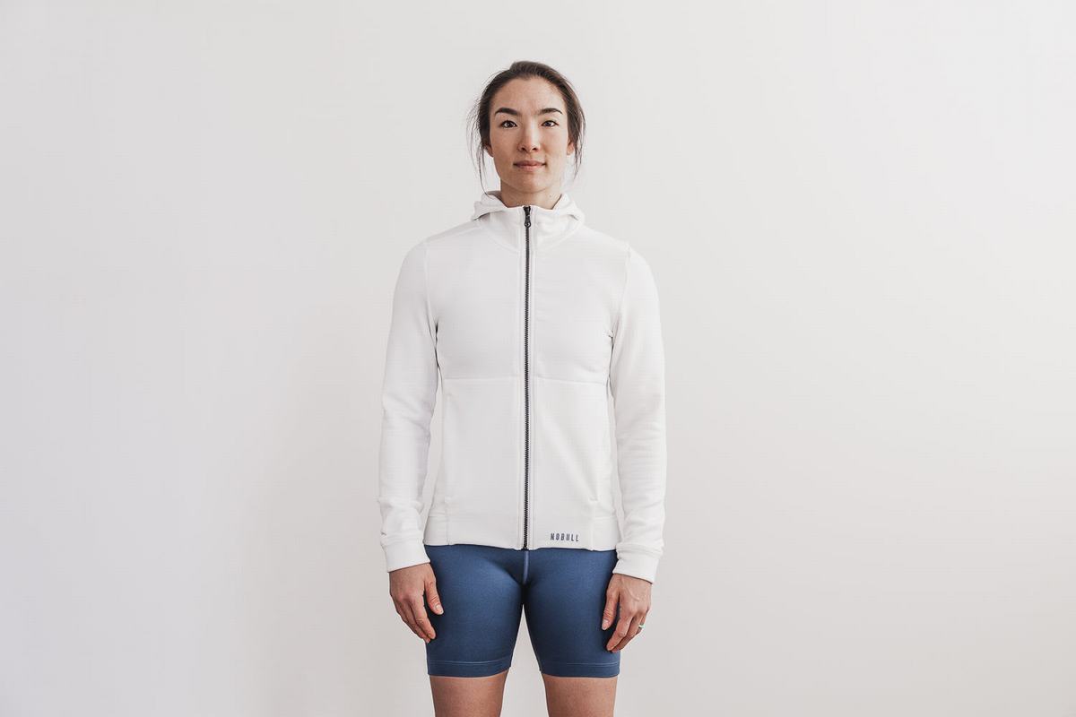 Nobull Performance Zip-up Huvtröja Dam Kaffe | PG2753019