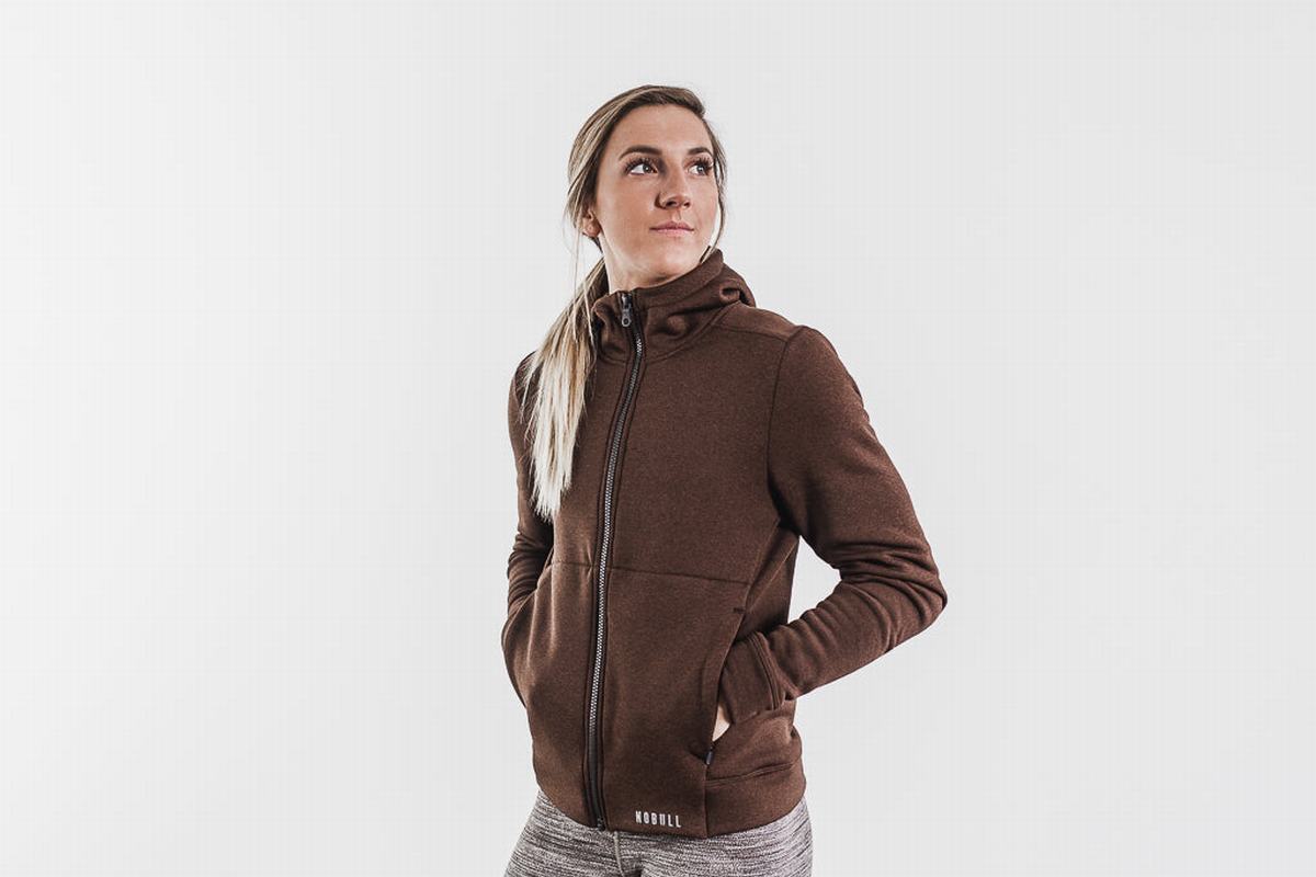 Nobull Performance Zip-up Huvtröja Dam Mörkgrå | XD9645138