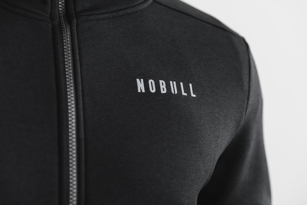 Nobull Performance Zip-up Huvtröja Herr Svarta | JA9183406