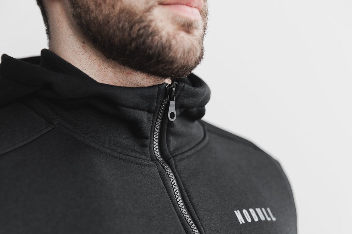 Nobull Performance Zip-up Huvtröja Herr Svarta | JA9183406