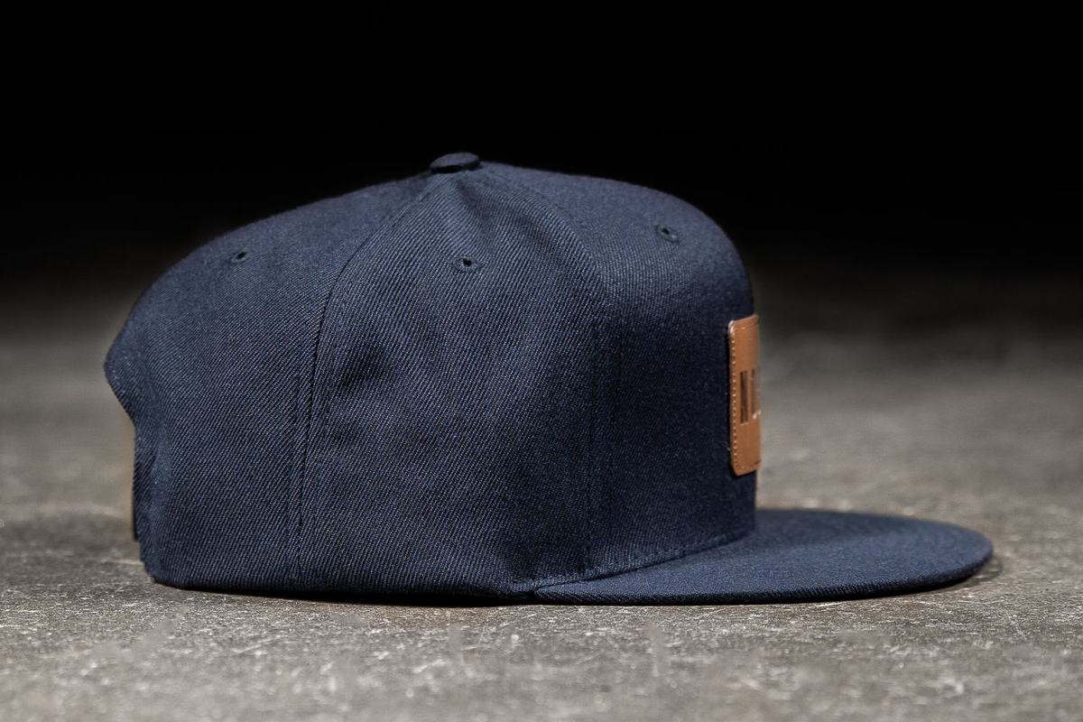 Nobull Platta-Brim Snapback Hatt Dam Marinblå | PG0438956