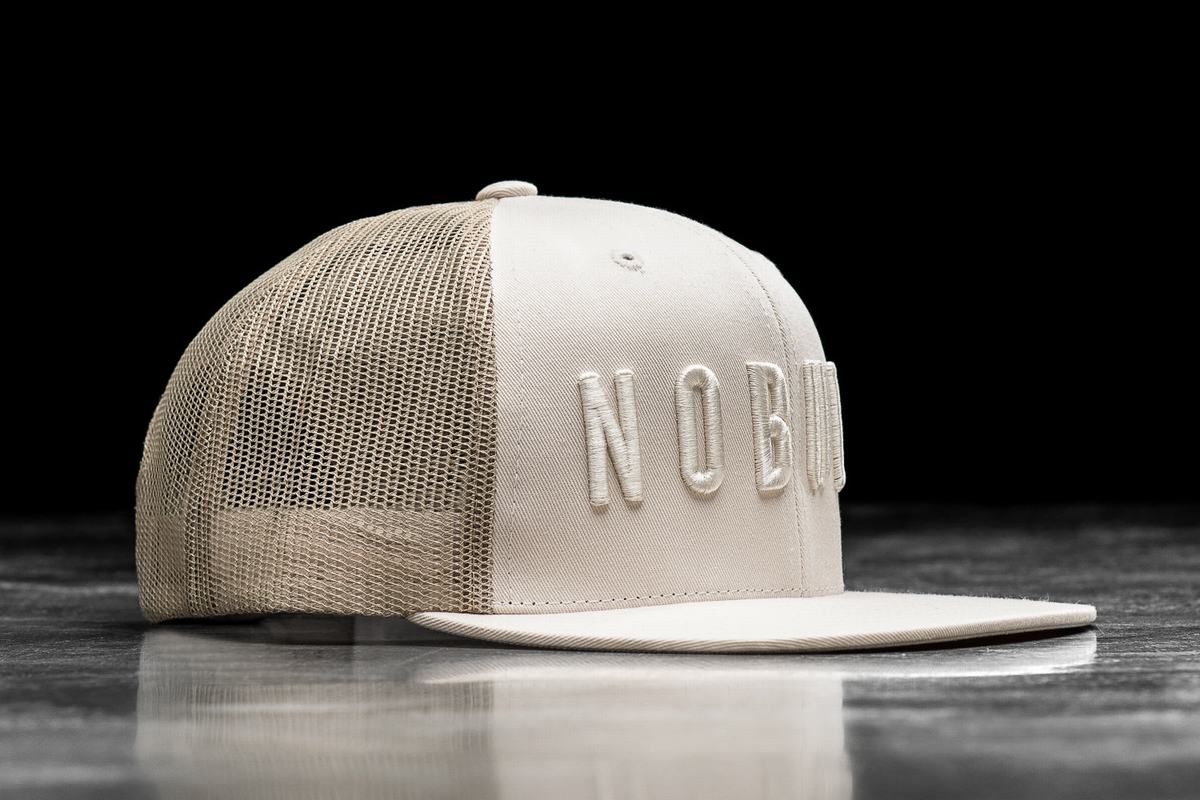 Nobull Platta-Brim Trucker Hatt Herr Bruna | ED0451837