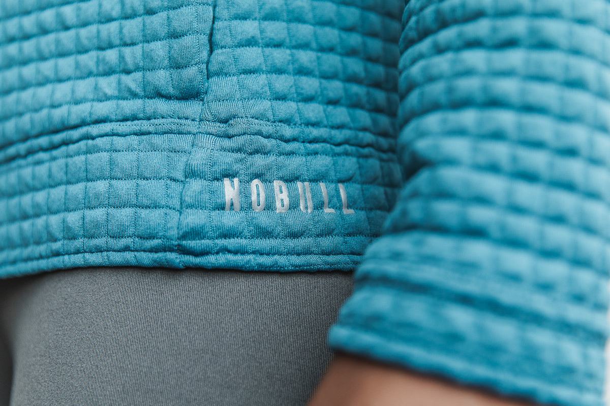 Nobull Quilted Zip-up Jacka Dam Grå Blå | XT6234817