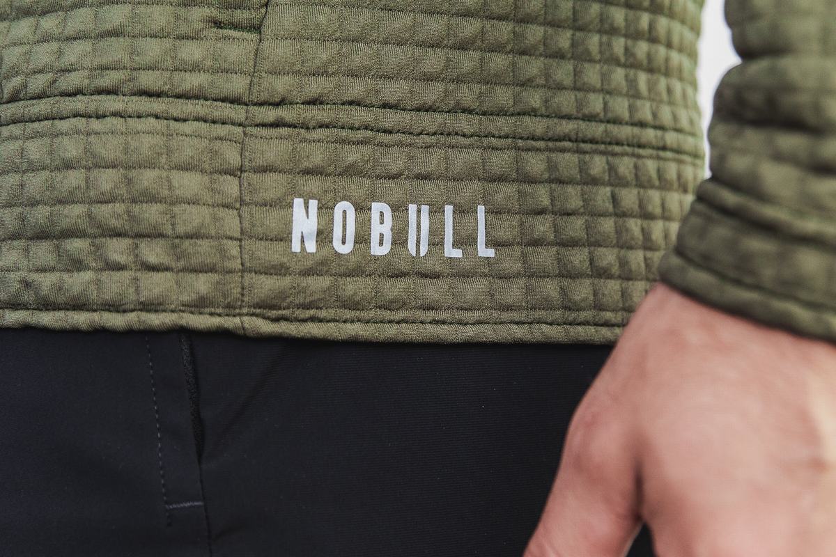 Nobull Quilted Zip-up Jacka Herr Gröna | KD7935460