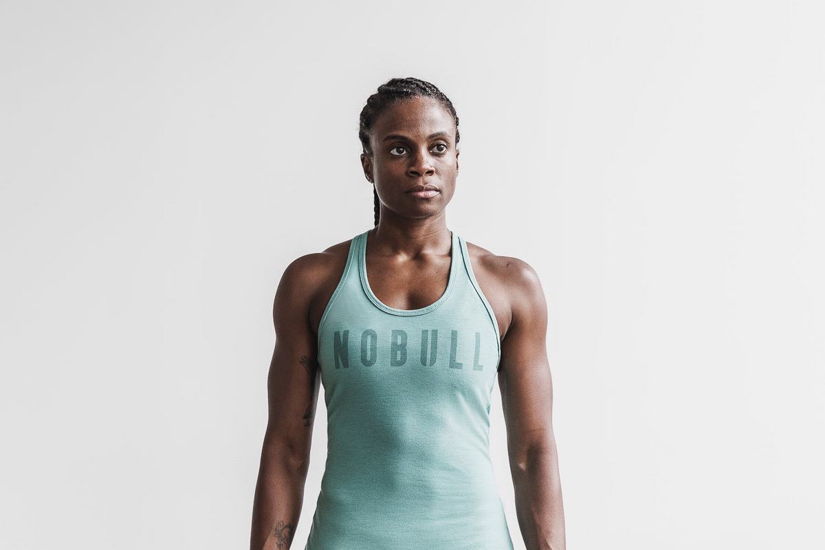 Nobull Racerback Tank Linne Dam Blå | DB1983425