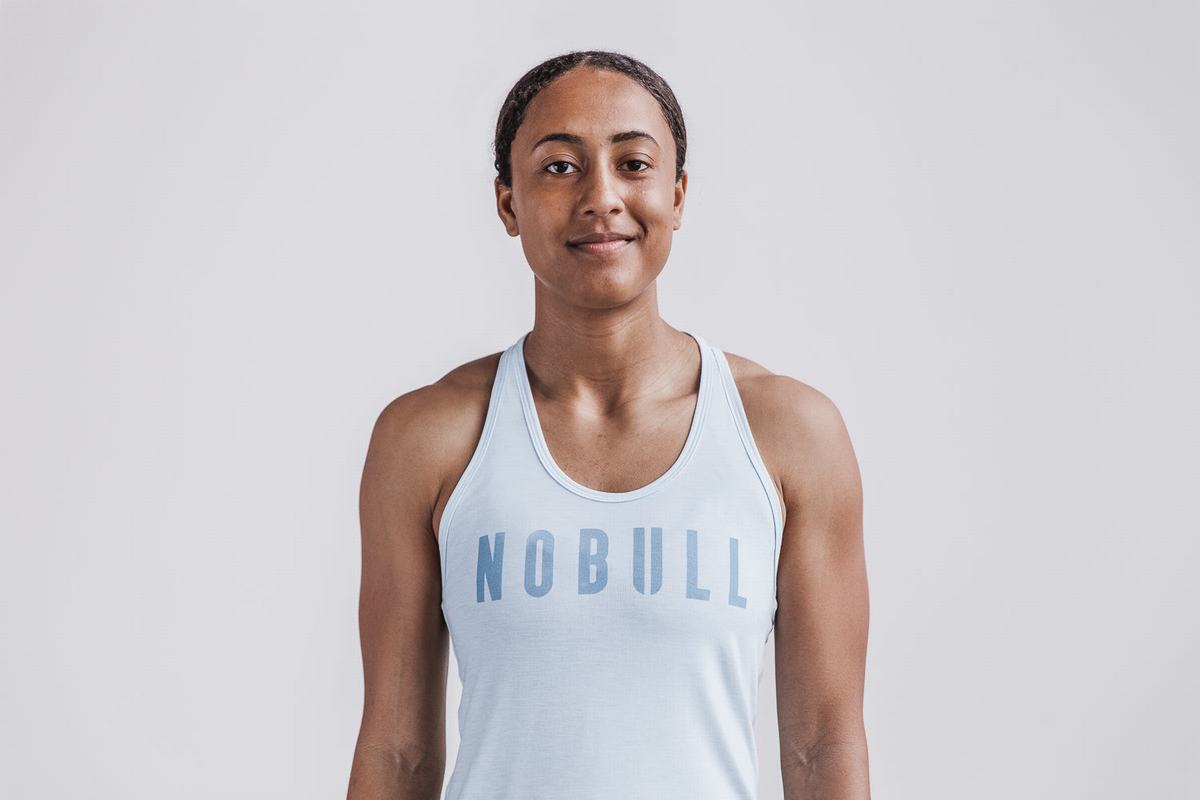 Nobull Racerback Tank Linne Dam Blå | HO4369285