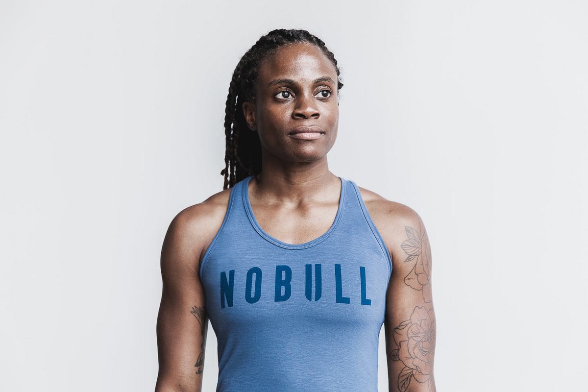 Nobull Racerback Tank Linne Dam Blå | TP9538417