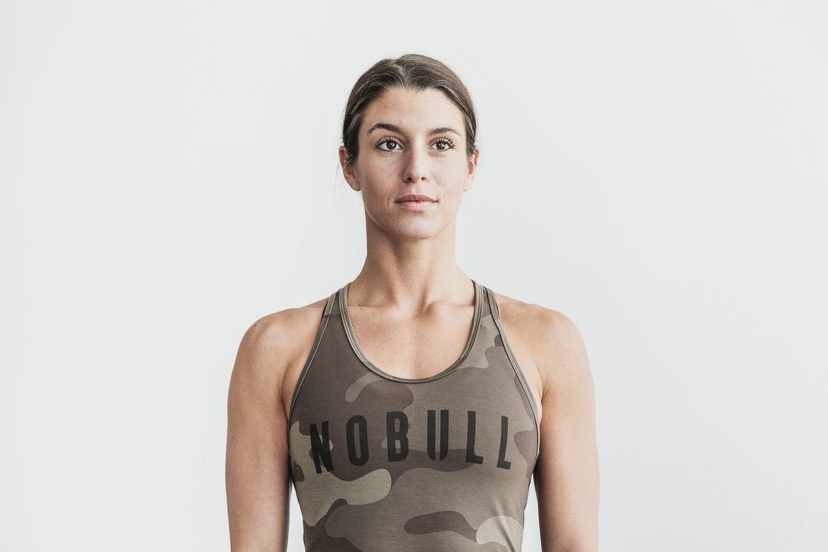 Nobull Racerback Tank Linne Dam Mörkcamo | FP6125708