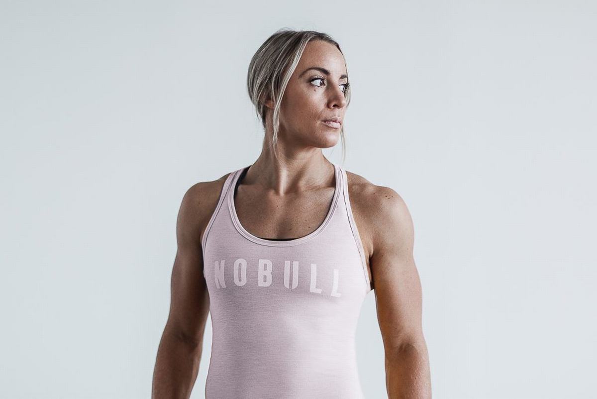 Nobull Racerback Tank Linne Dam Rosa | QM6729401