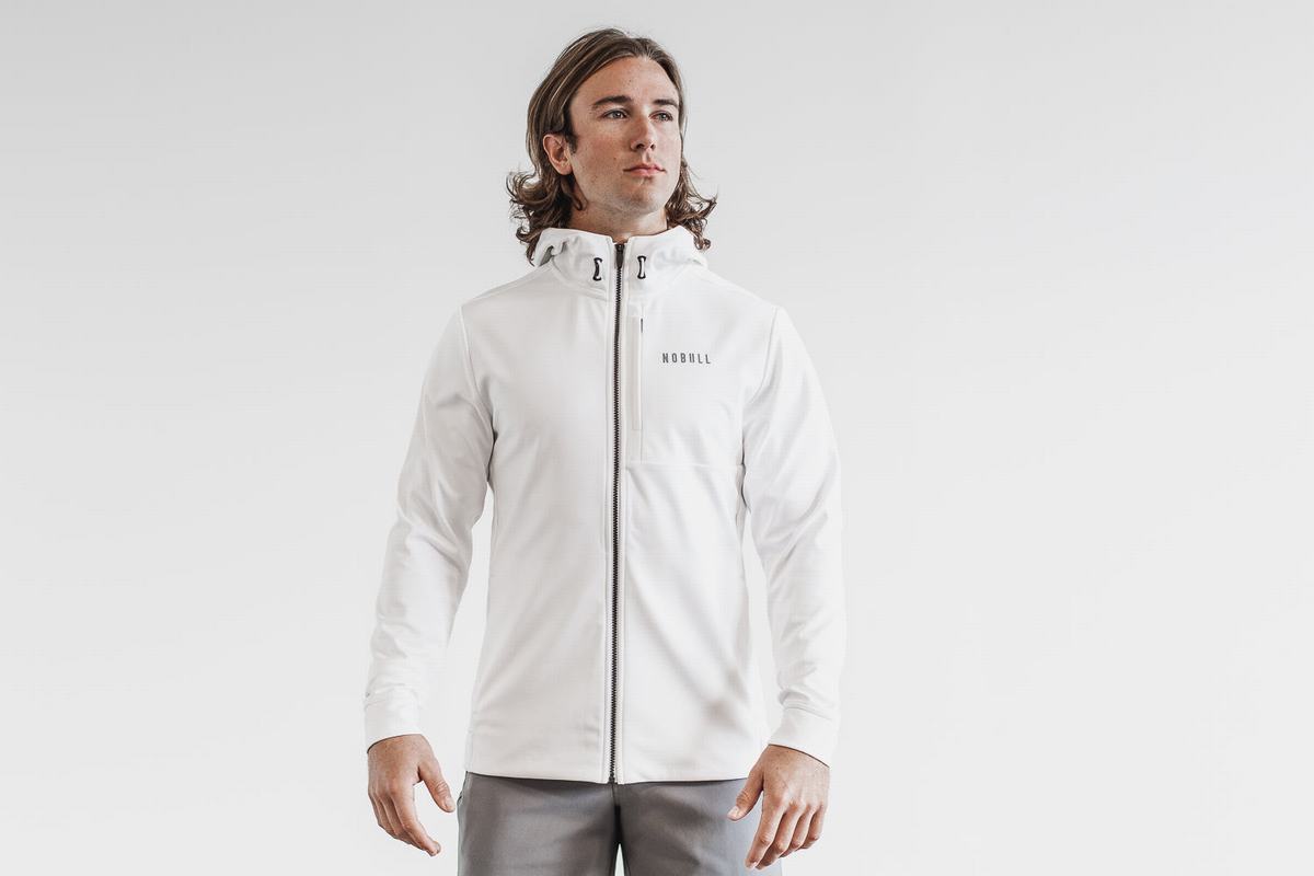 Nobull Softshell Jacka Herr Vita | XJ9106437