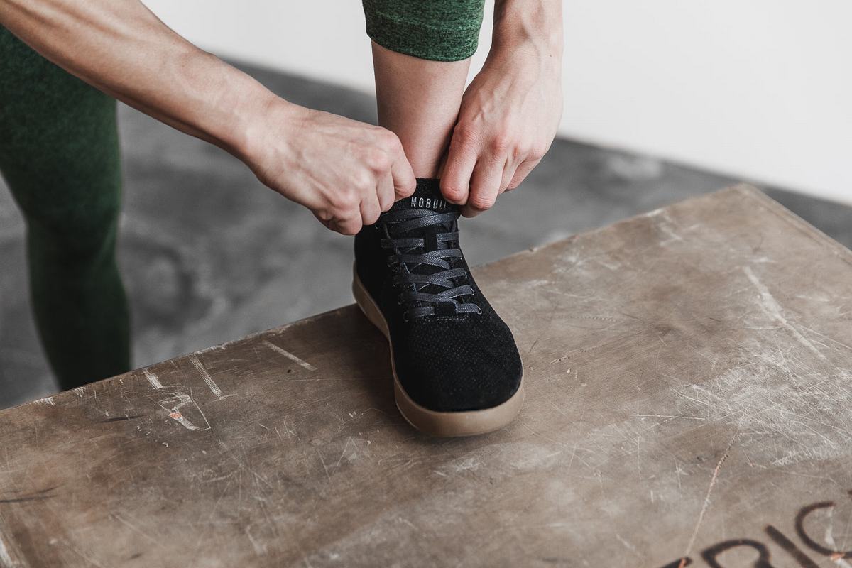 Nobull Suede Mid Trainer Skor Dam Svarta | XV2134856